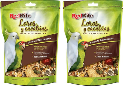 Red Kite Mezcla DE Semillas P/Loros Y CACATUAS 500 G (Paquete de 2)