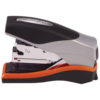 Grapadora Swingline, capacidad de 40 hojas, Optima 40, sin atascos, esfuerzo reducido, compacto, agarre suave, metal, naranja, plata y negro (87842)