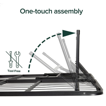 ZINUS SmartBase Tool-Free Assembly Mattress Foundation / 14 Inch Metal Platform Bed Frame / No Box Spring Needed / Sturdy Steel Frame / Underbed Storage, King