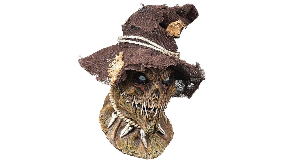 Ghoulish Productions Possessed Scarecrow, Máscara de Espantapajaros Poseído, Disfraz de Espanta Pajaros de Miedo Ideal para Halloween y Fiestas de Disfraces