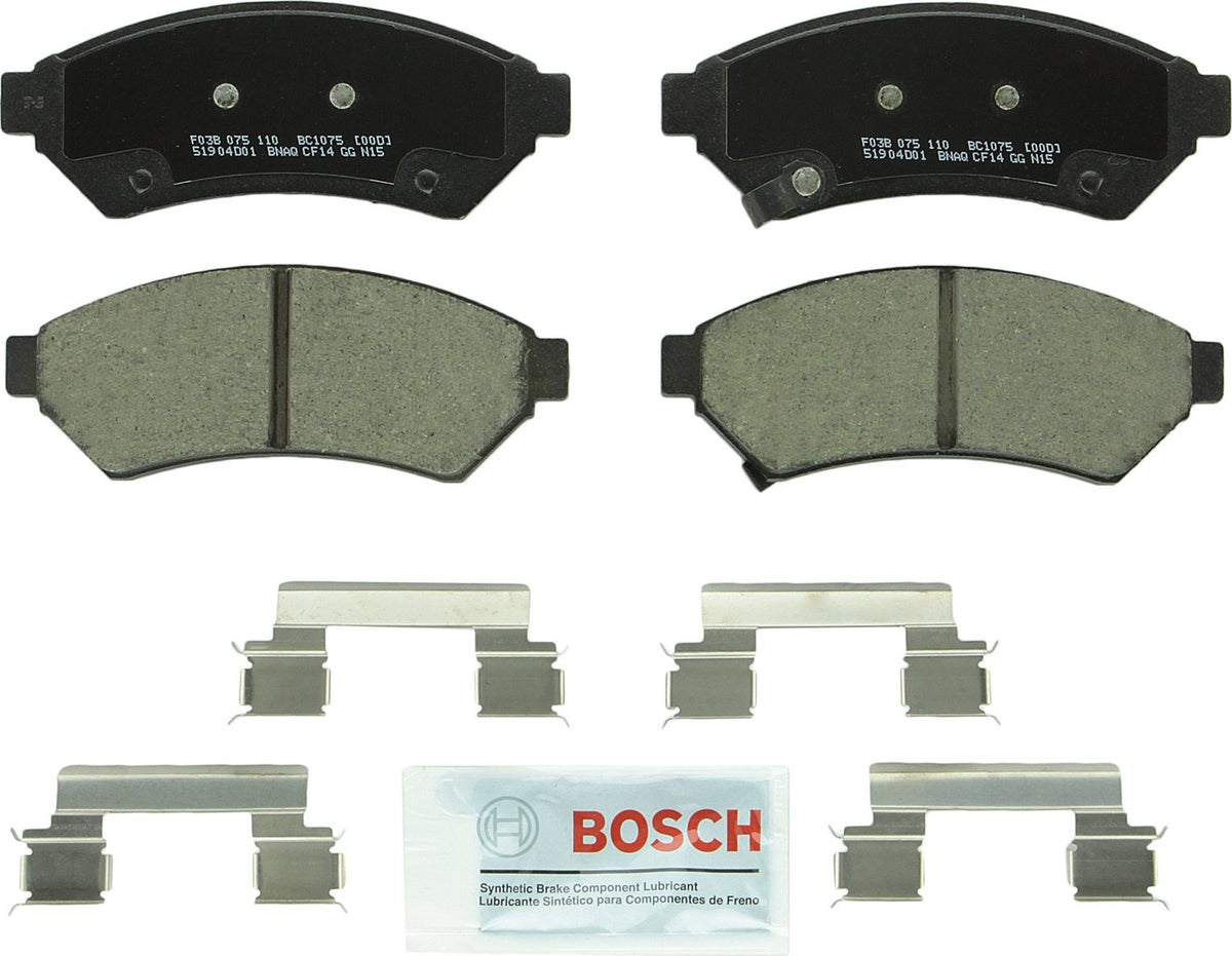Bosch QuietCast Premium Pastillas de Freno Cerámicas - Frente - 1075 - 1000-1099
