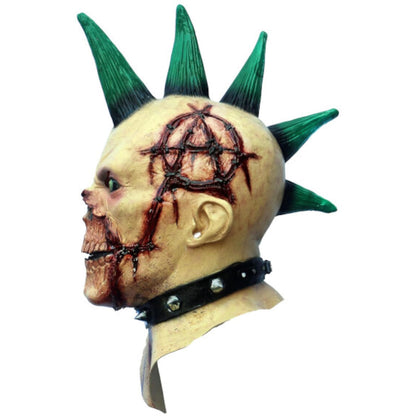 Billy Punk, Máscara de Zombie Punk Rock Sangriento, Disfraz de Zombi de Miedo ideal Para Halloween y Fiestas de Disfraces