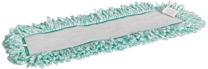 Rubbermaid Commercial Products Light Commercial Microfiber Dust Pad with Fringe, 18 inch, Green, For Janitorial/Professional Cleaners for Light-Duty Cleaning/Dusting/Sweeping