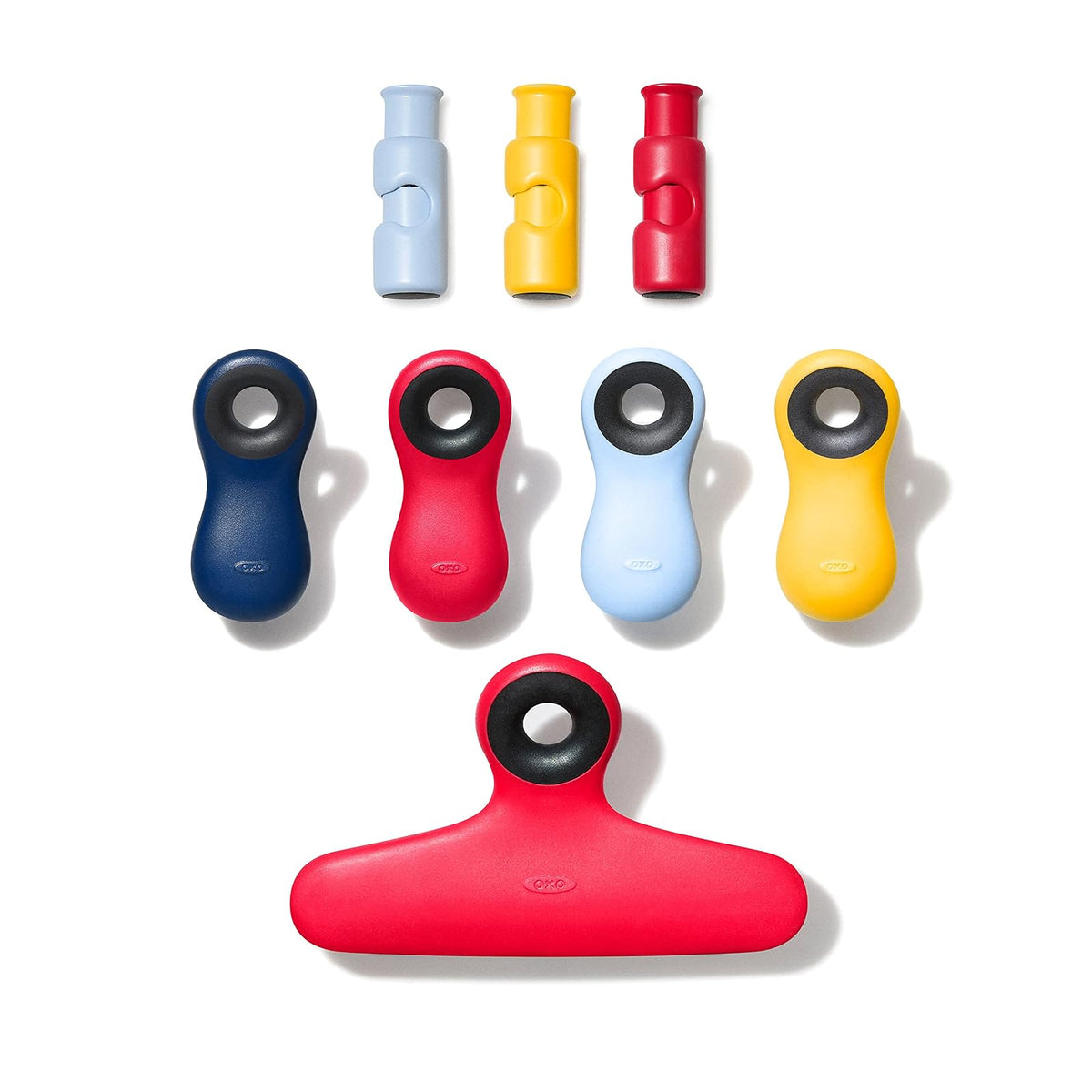 OXO Good Grips Collection - Juego de 8 clips para bolsa, surtido