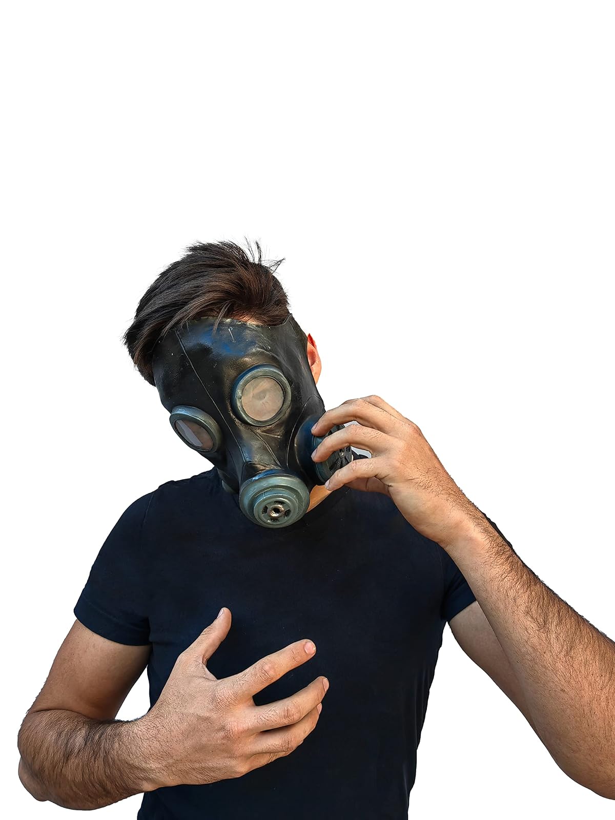 Máscara de Gas Gotica Hecha de Látex Estilo Steampunk, Disfraz Apocaliptico de Máscara de Gas Ideal para Halloween y Fiestas de Disfraces