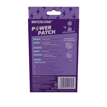 BENZACARE POWER PATCH Parche Invisible Ultraligero y Ultrafino que Reduce Visiblemente las Immperfecciones Granos y Espinillas con Resultados Visibles en 4 Horas Caja con 36 piezas