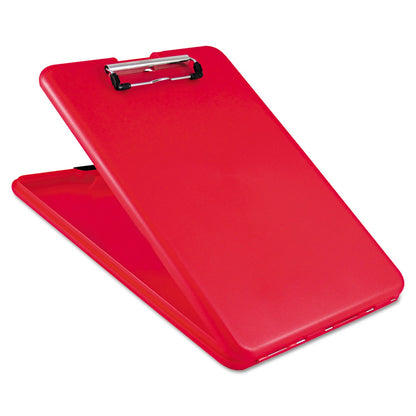 Saunders SlimMate Plastic Storage Clipboard, 00560, Letter Size (8.5 inch x 12 inch), Red