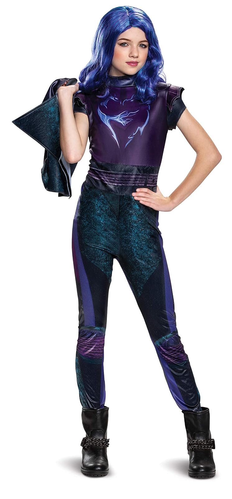 Disfraz de Descendants 3 Mal, con licencia oficial de Descendants 3 Disfraz para niños, XL (14-16)