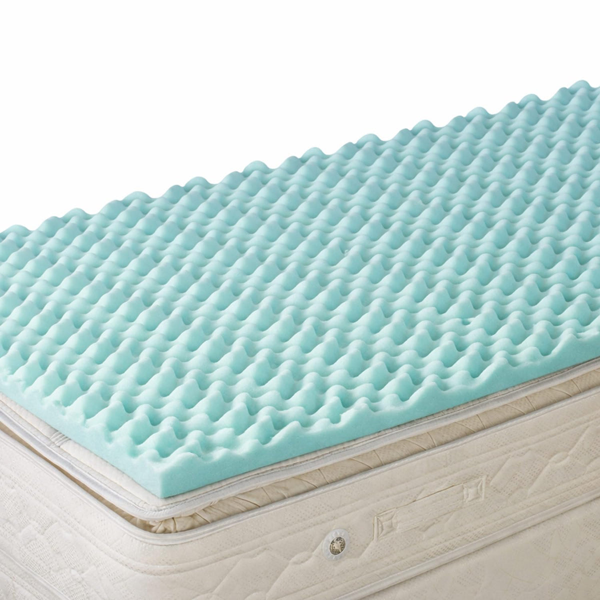 DMI - Cubrecolchón individual XL, espuma para aliviar la presión, distribución de peso y flujo de aire mejorado, cubrecolchón de cama de recámara de 2 pulgadas, comodidad y alineación mejoradas, color