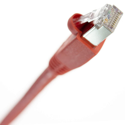 NTW Cable de Red Cat6 Blindado STP Sin Enganches - 50' feet - Rojo