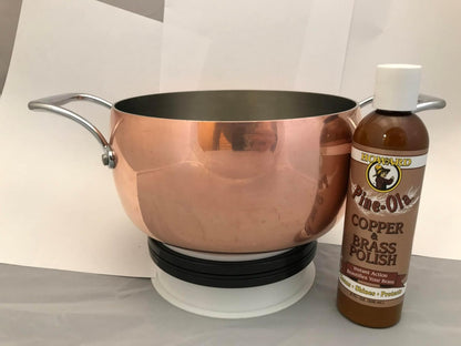 HOWARD Pine-Ola Copper & Brass Polish - Limpiador y Pulidor de Bronce, Cobre y Latón - Limpia, Protege y da Brillo - Esmalte - 236 ml (8 oz)