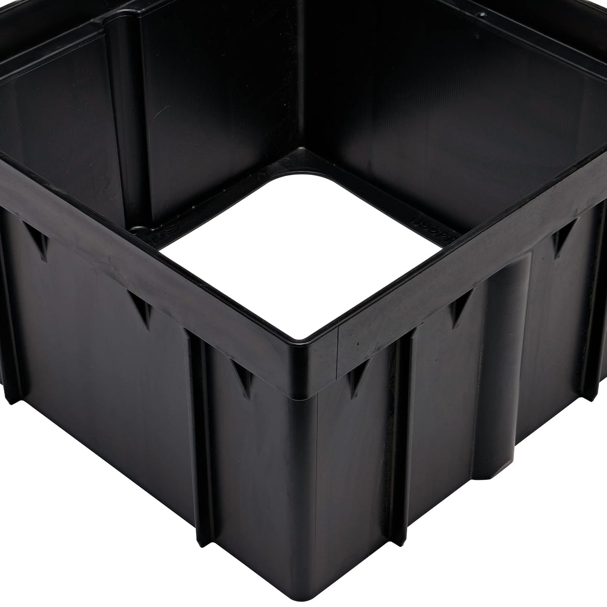 NDS Raindrip 1216 12" No Bottom Catch Basin Riser, Black
