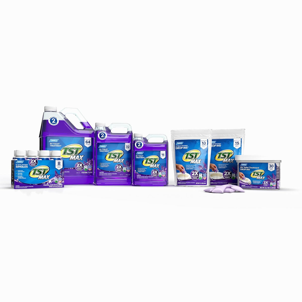 Camco TST Ultra Concentrado, Lavanda, 10 Pack - MAX Strength