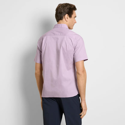 Van Heusen Camisa de Manga Corta sin Arrugas Camisa de Botones para Hombre