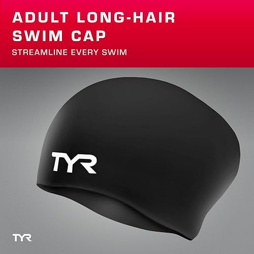 TYR Sport Gorro de natación (de Silicona, para Cabello Largo, no se Arruga)