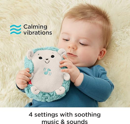 Fisher-Price Baby Juguete Erizo Vibraciones Relajantes con Música Tejido Suave y 4 Modos de Calma para Bebés Recién Nacidos en Adelante