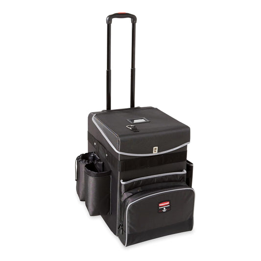 Rubbermaid Commercial Products – Quick Cart Executive Mediano, Carrito Organizador con Tela Teflon® y Divisores Ajustables, Resistente a Agua, Aceite y Manchas, Gris Oscuro 1902466