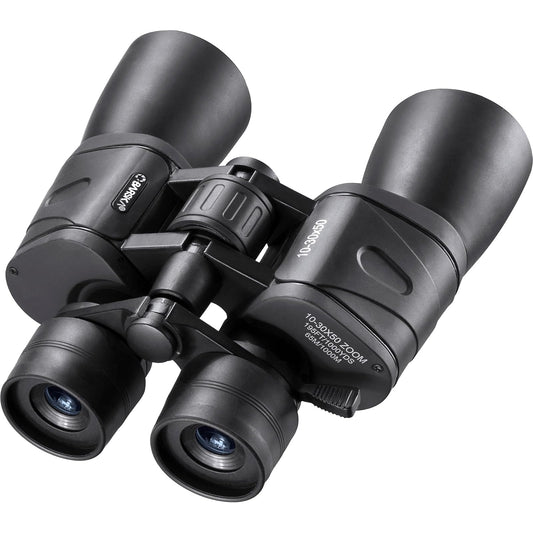 Barska AB10169 10-30x50 Gladiator Zoom Ruby Lens Porro BK-7 Prism , Black (Clam Pack)