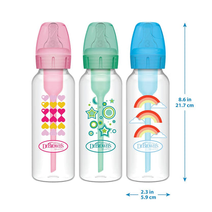 Dr. Brown's Natural Flow Options+ Kit de Transición 2 en 1 del Biberón al Vasito, Verde (Green), 250 ml