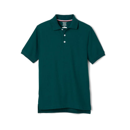 French Toast Playera Polo de Piqué de Manga Corta para Niño - 10-12 - Verde cazador