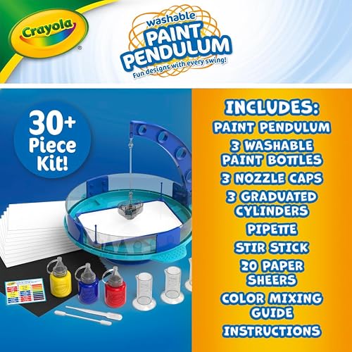 Crayola Péndulo de Pintura 30 Piezas Kit Lavable Artes Manualidades