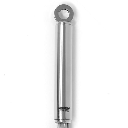 Norpro Krona - Batidor plano de acero inoxidable, 28 cm, color plateado