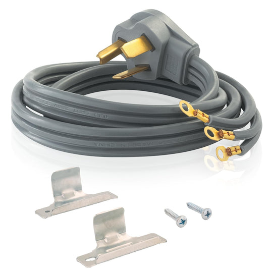 EZ-FLO 61249 Cable para secadora de 3 clavijas, 30 Amperios, 6' Length
