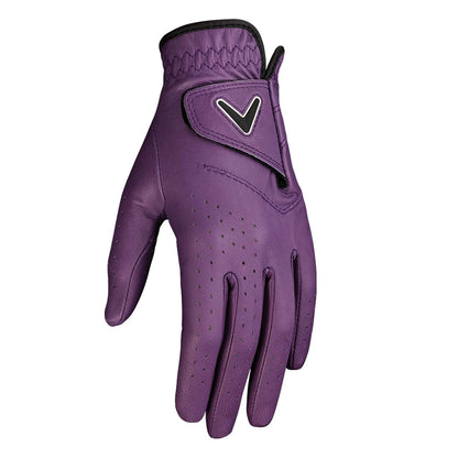 Callaway Golf Guante Opti-Color para Golf - Púrpura - CH - Damas - Para mano izquierda.