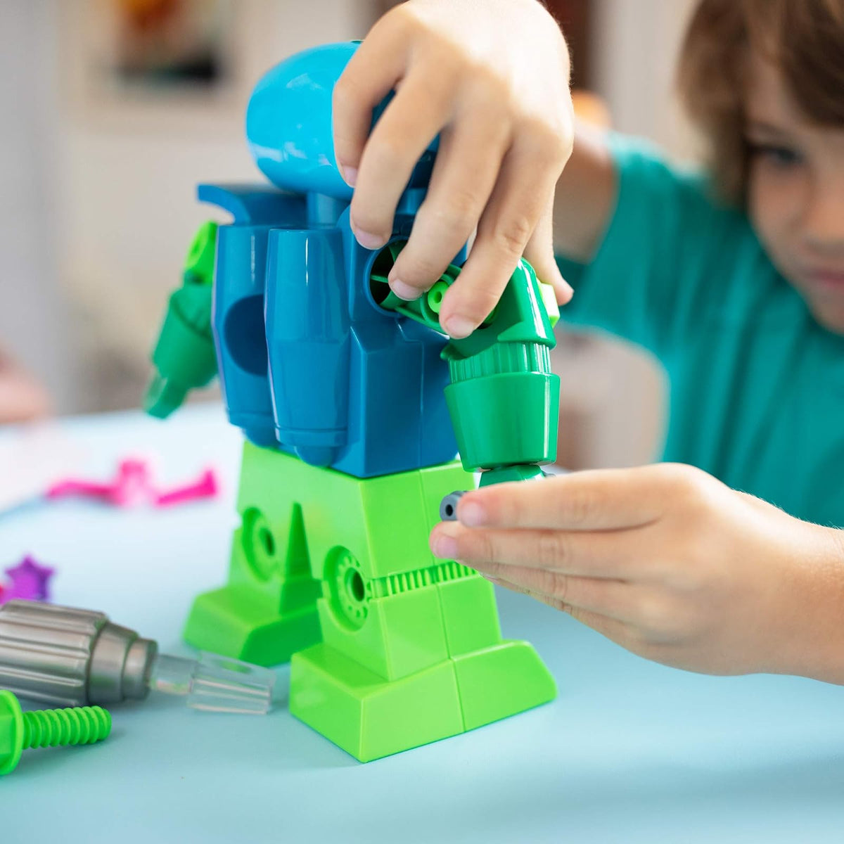 Educational Insights Design y Drill Robot - Robots para Niños, Juguetes Educativos para Niños Edades 3+