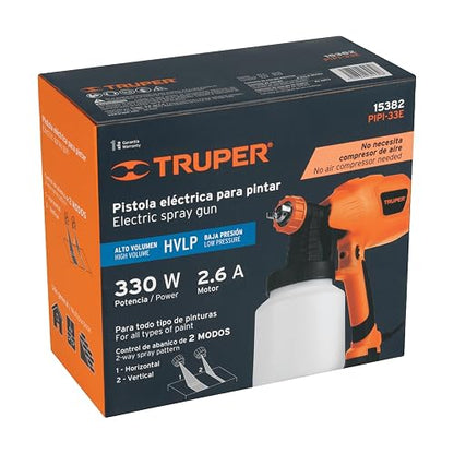 Truper PIPI-33E, Pistola para pintar eléctrica, 330 W