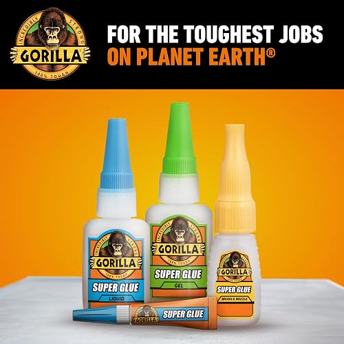 Gorilla Super Glue Gel XL, 25 gramos, transparente, (paquete de 1)