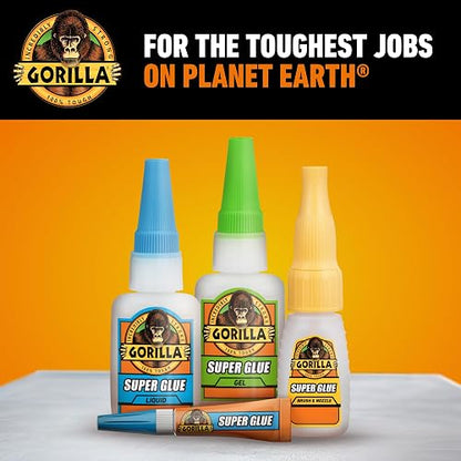Gorilla Super Glue Gel XL, 25 gramos, transparente, (paquete de 1)