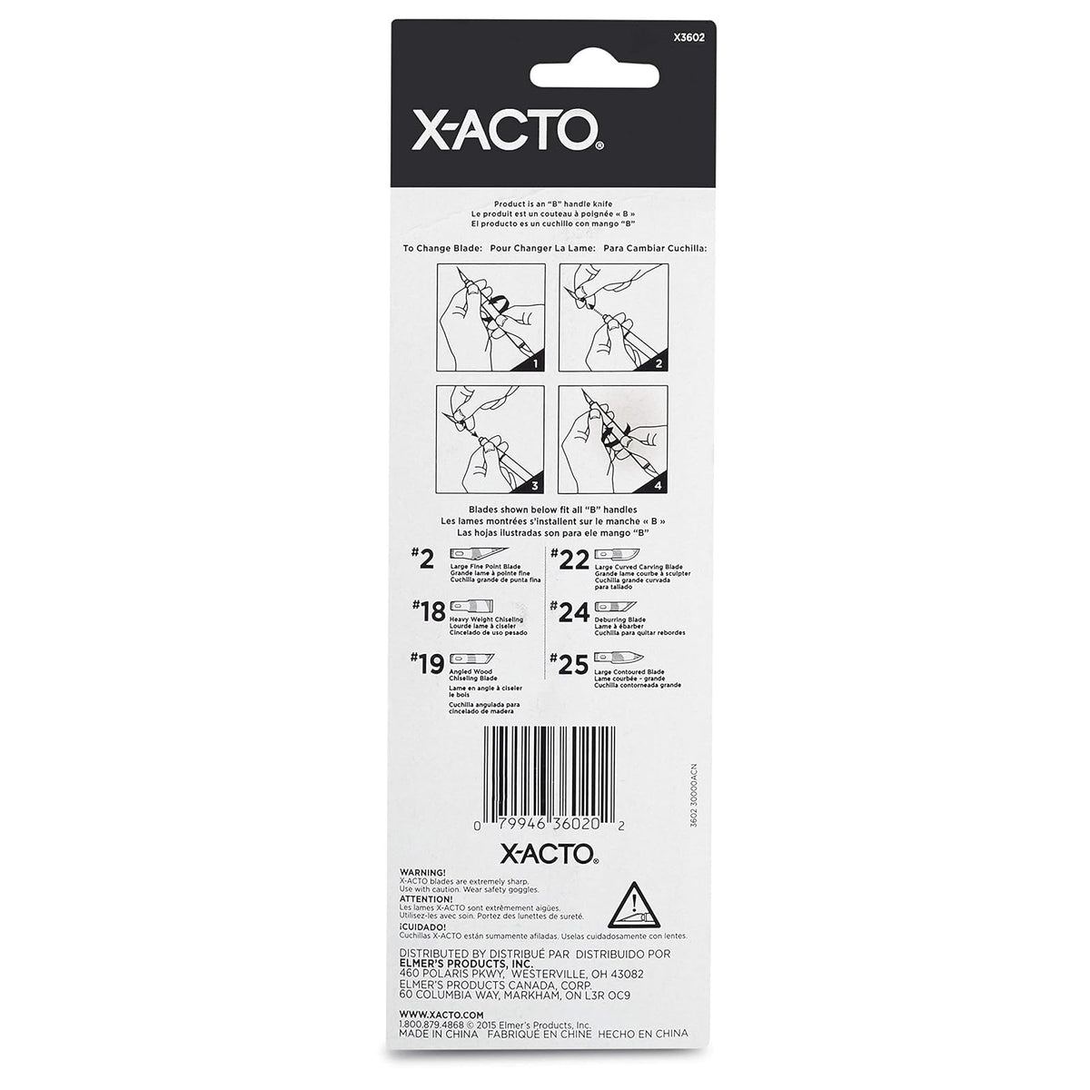 X-ACTO #2 Knife with Cap, Silver (X3602)