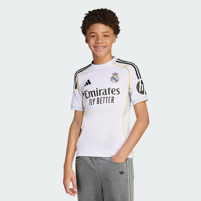 adidas Jersey Real Madrid 25/26 Manga Corta Blanca Unisex Niños