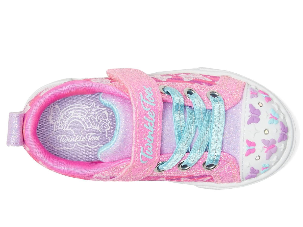 Skechers Twinkle Sparks - Zapatillas de Deporte con Efecto Degradado | Casual, iluminado, adornado con lentejuelas, cierre adaptativo, plantilla acolchada