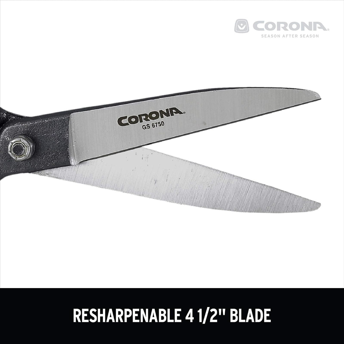 Corona GS 6750D ClassicCUT - Cizalla de zacate, natural, 4 1/2 pulgadas