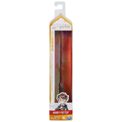 Wizarding World, auténtica Varita de Harry Potter de 30.5 cm con Tarjeta de hechizos Coleccionable, Juguetes para niños a Partir de 6 años