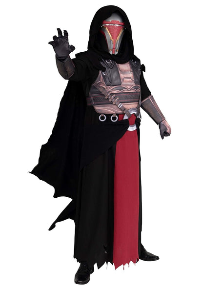 Star Wars Darth Revan - Disfraz Oficial de Halloween para Adultos, túnica con Armadura Acolchada en el Pecho, Faja de Cadera, guanteletes y Guantes, Multi, Large