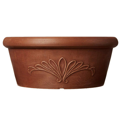 Arcadia Garden Products PSW TA20TC - Molde Compuesto de plástico/Piedra/Madera, sin Agujero de Drenaje (perforable), 8 x 3 Pulgadas, Color Terra Cotta