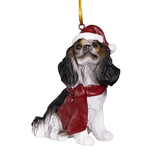 Adornos navideños con diseño de Perros, Charles Cavalier, Color Completo, 1