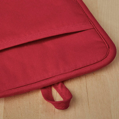 KitchenAid - Juego de 2 Soportes de Silicona Suave Acanalados, Color Rojo pasión, 7 x 9 Pulgadas