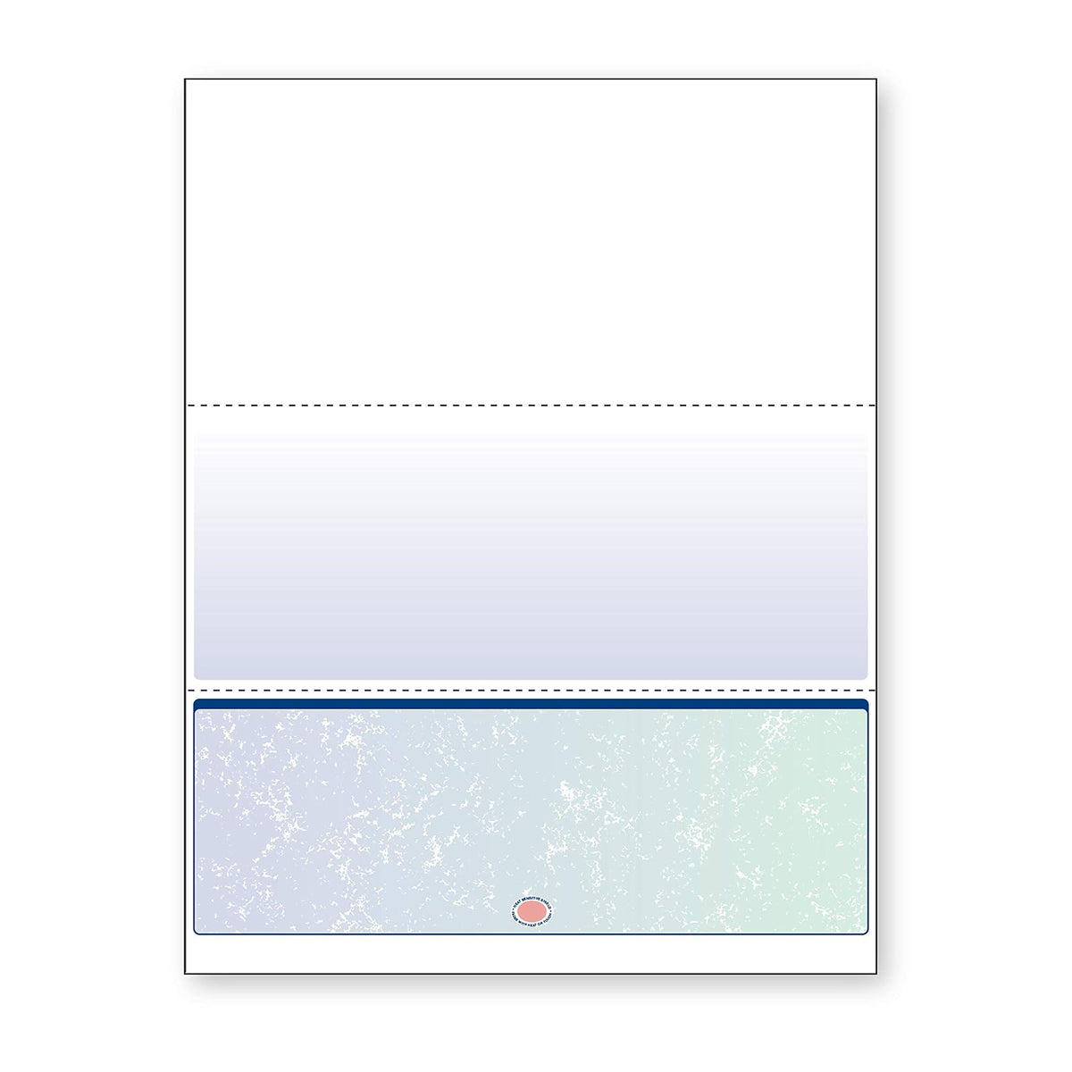Comprobación de documentos multiusos, Cheque en la parte inferior, Azul, 2500 Sheets - Azul - Verde - 500 Sheets - Comprobación inferior