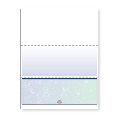 Comprobación de documentos multiusos, Cheque en la parte inferior, Azul, 2500 Sheets - Azul - Verde - 500 Sheets - Comprobación inferior