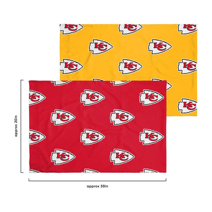 FOCO NFL - Juego de Ropa de Cama en una Bolsa de edredón de 3 Piezas con Logotipo del Equipo