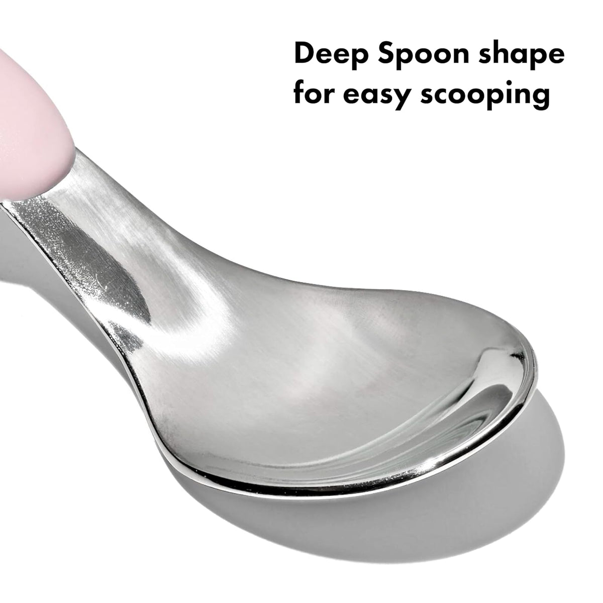 OXO Tot On-The-Go Juego de tenedor y cuchara - Flor