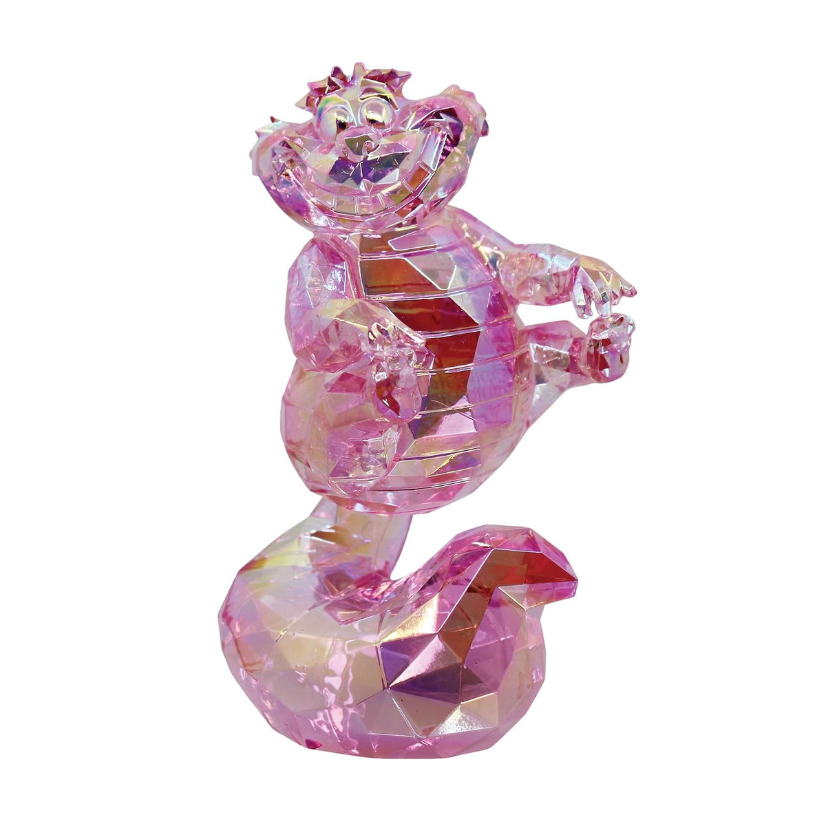Enesco FACETS Figura de Gato de Disney Alicia en el país de Las Maravillas The Cheshire, 3.78 Pulgadas, Rosa