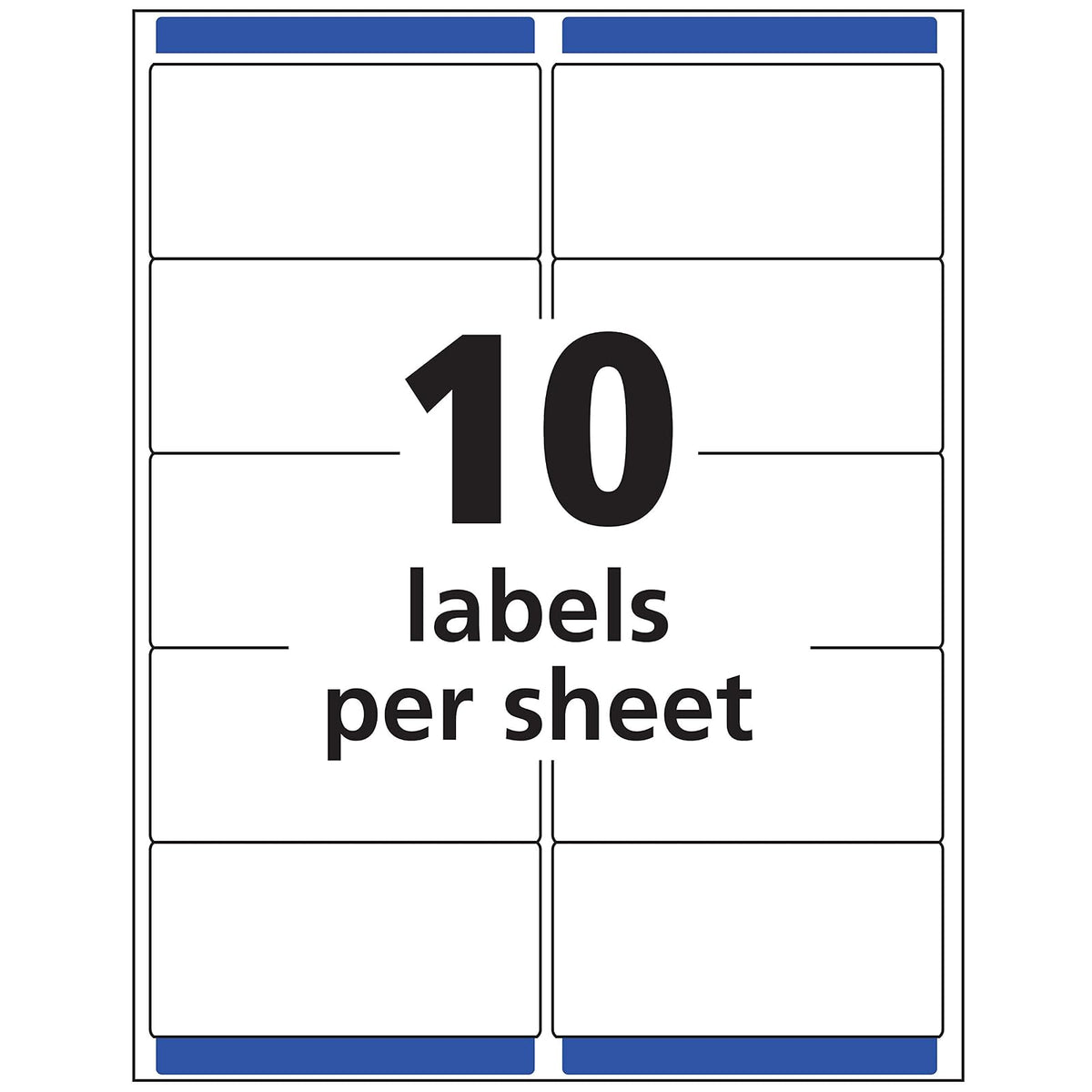 Avery 5663 Etiquetas de dirección transparentes esmeriladas mate para impresoras láser, 2 x 4 pulgadas, 500 etiquetas, 5 paquetes
