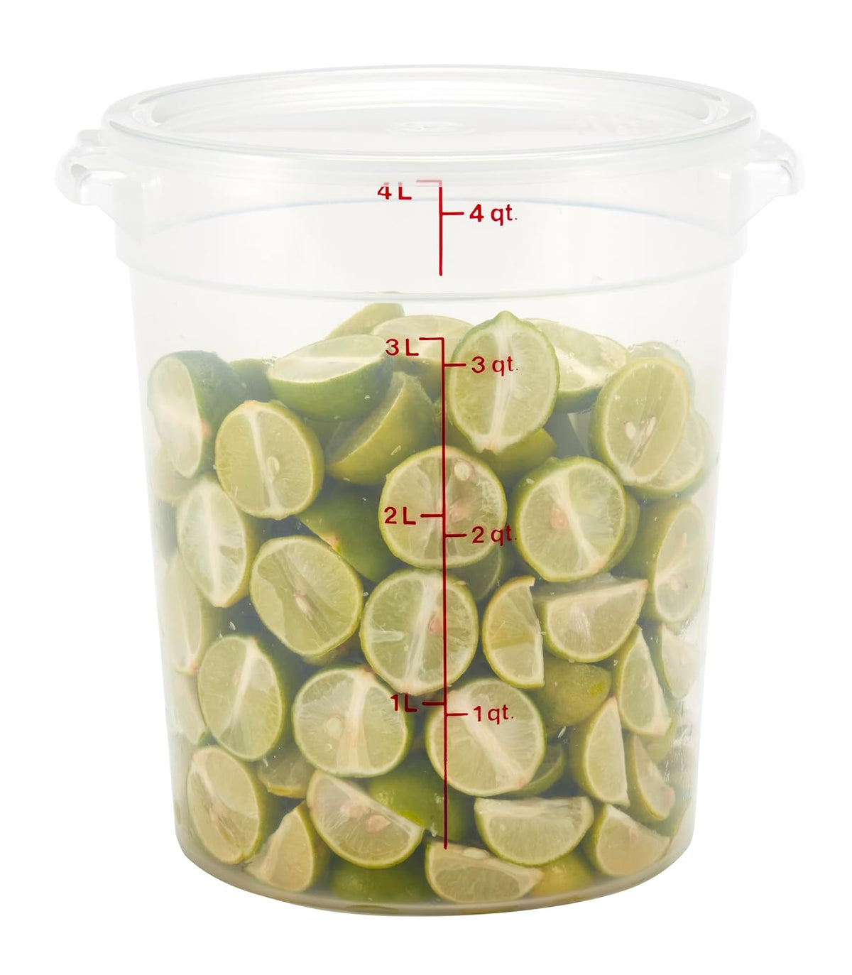 Cambro Recipientes de almacenamiento de alimentos con tapas (sin BPA), contenedor de almacenamiento de alimentos de 4 cuartos (2 unidades)