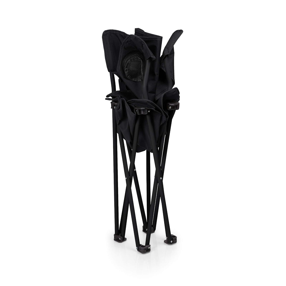 PTZ - Silla de Campamento - Silla de Picnic - Silla de Playa con Bolsa de Transporte, Color Negro
