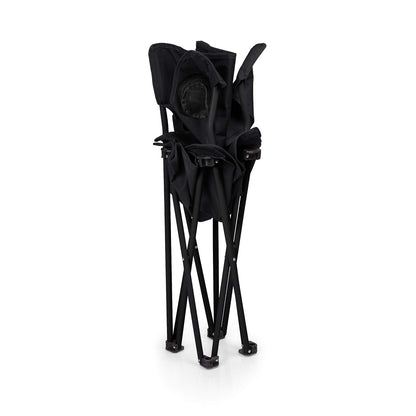 PTZ - Silla de Campamento - Silla de Picnic - Silla de Playa con Bolsa de Transporte, Color Negro